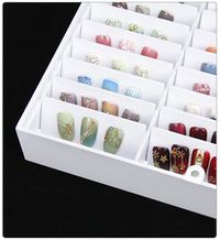 Tip Box für Ihre NailArt - Präsentations- und Aufbewahrungsdisplay Präsentation im Nagelstudio, Präsentationsdisplay , Nageltips Box Transparent Tipps Nagel Builder Nailart Display Aufsteller Nagel Präsentation